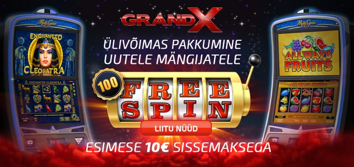 100 Free Spins on First Deposit at GrandX Casino