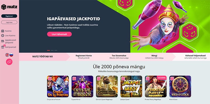 Nutz.ee website
