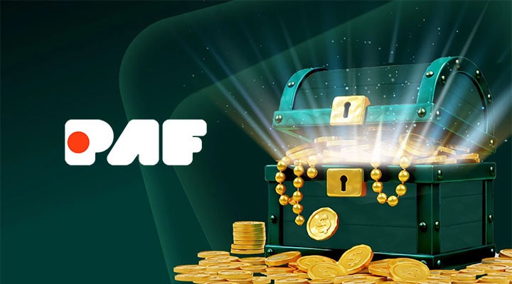 A reload bonus worth up to AUD25 awaits all players at Paf Casino every month